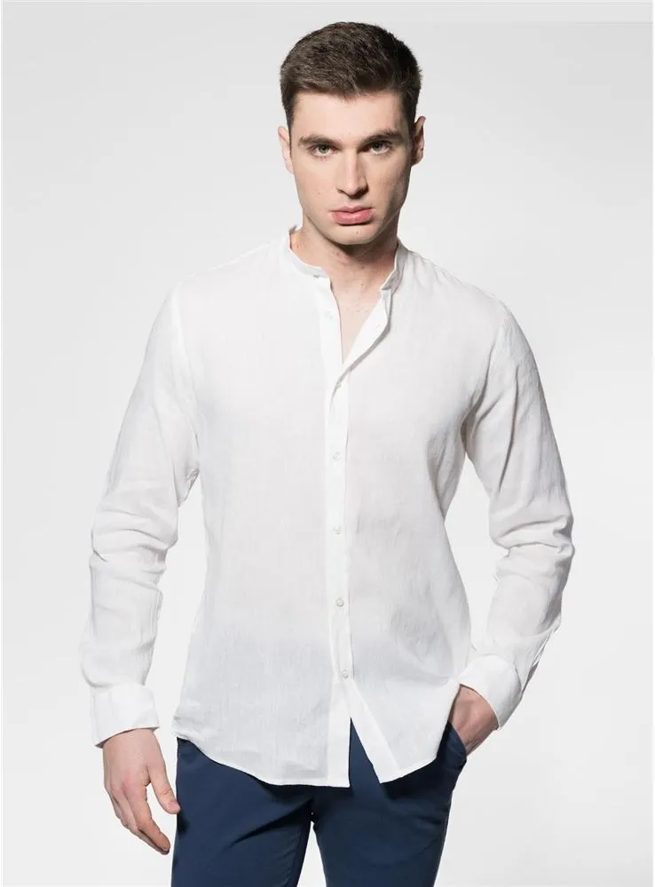 12569 CAMISA CABALLERO CUELLO MAO