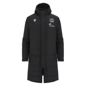 2023-2024 Glasgow Warriors Rugby Chaqueta larga por debajo de la rodilla (negro)