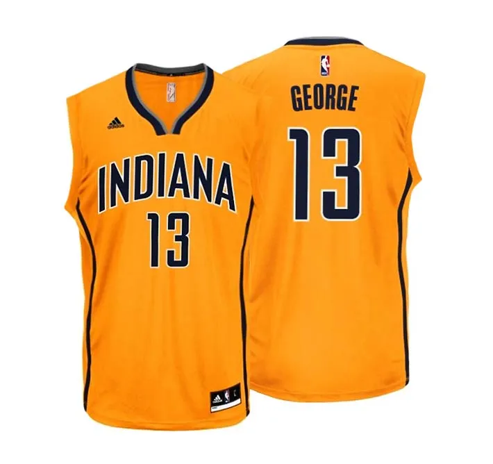 Adidas Camiseta Réplica Paul George Pacers (amarillo/navy)