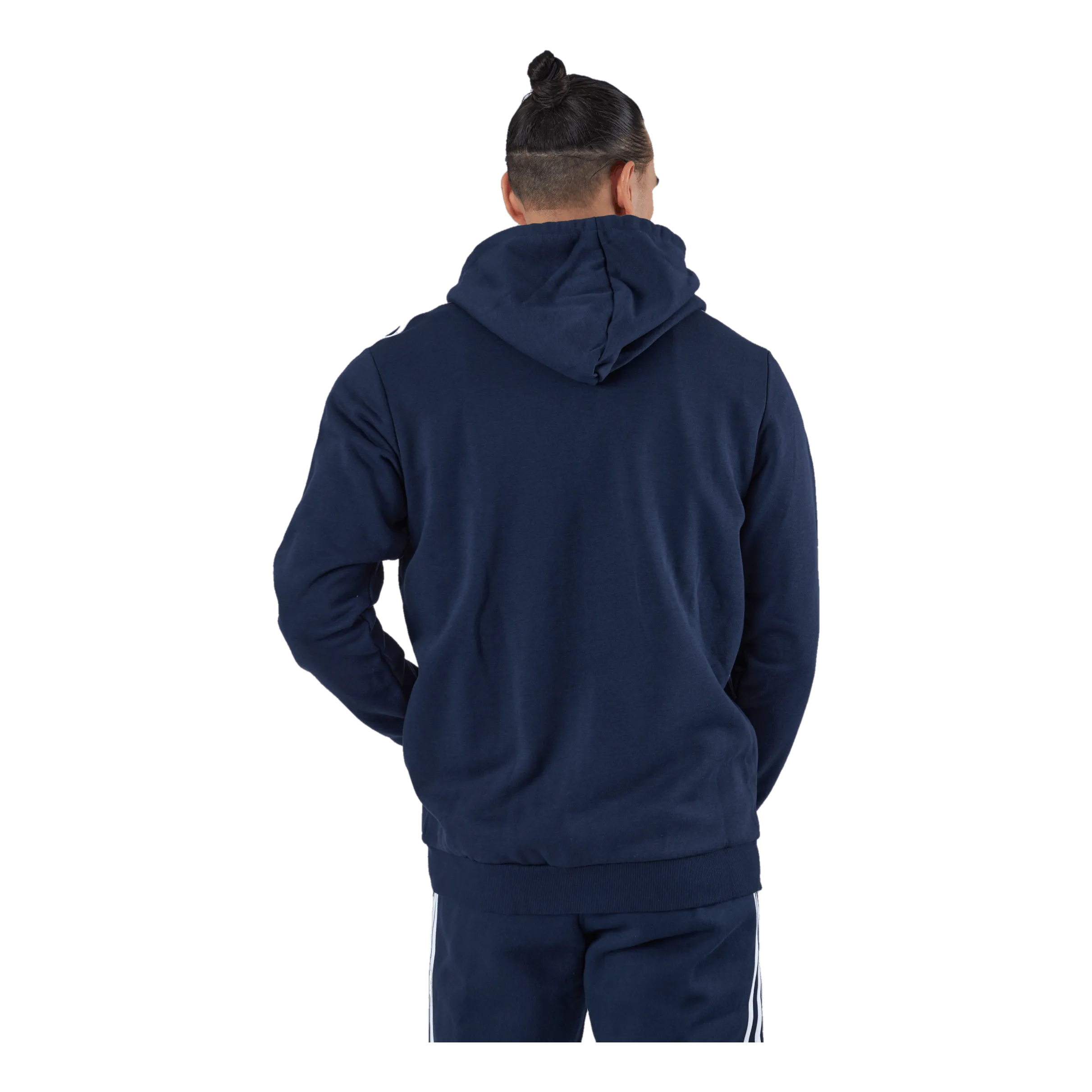 Adidas Essentials Fleece 3-Stripes Full-Zip Hoodie Legend Ink