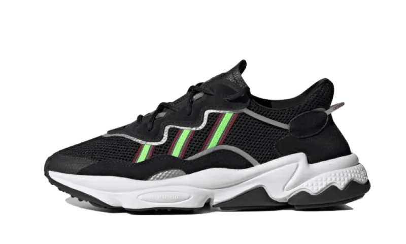 Adidas Ozweego Core Black Solar Green