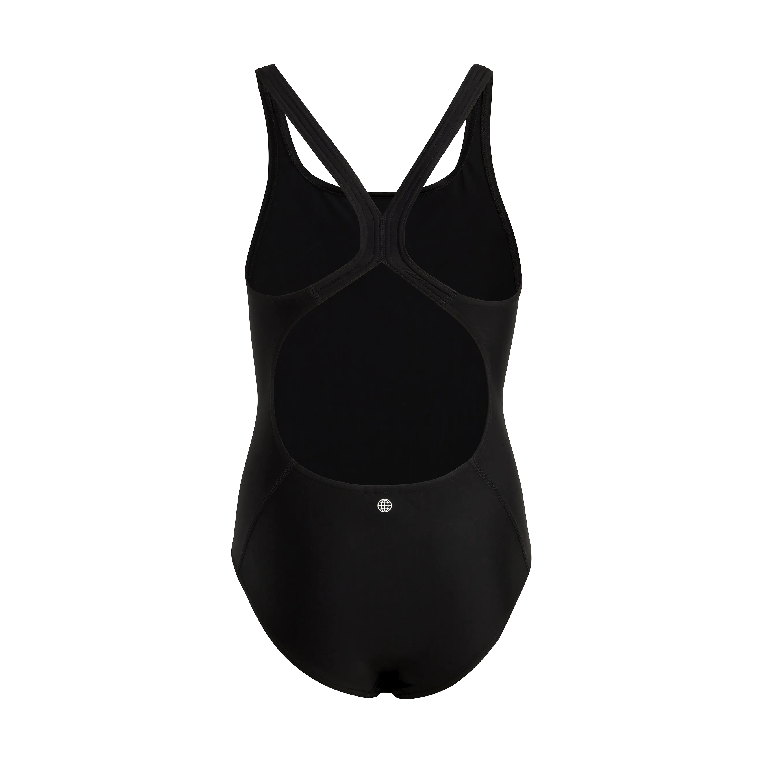 Adidas Solid Small Logo Swimsuit Black / White