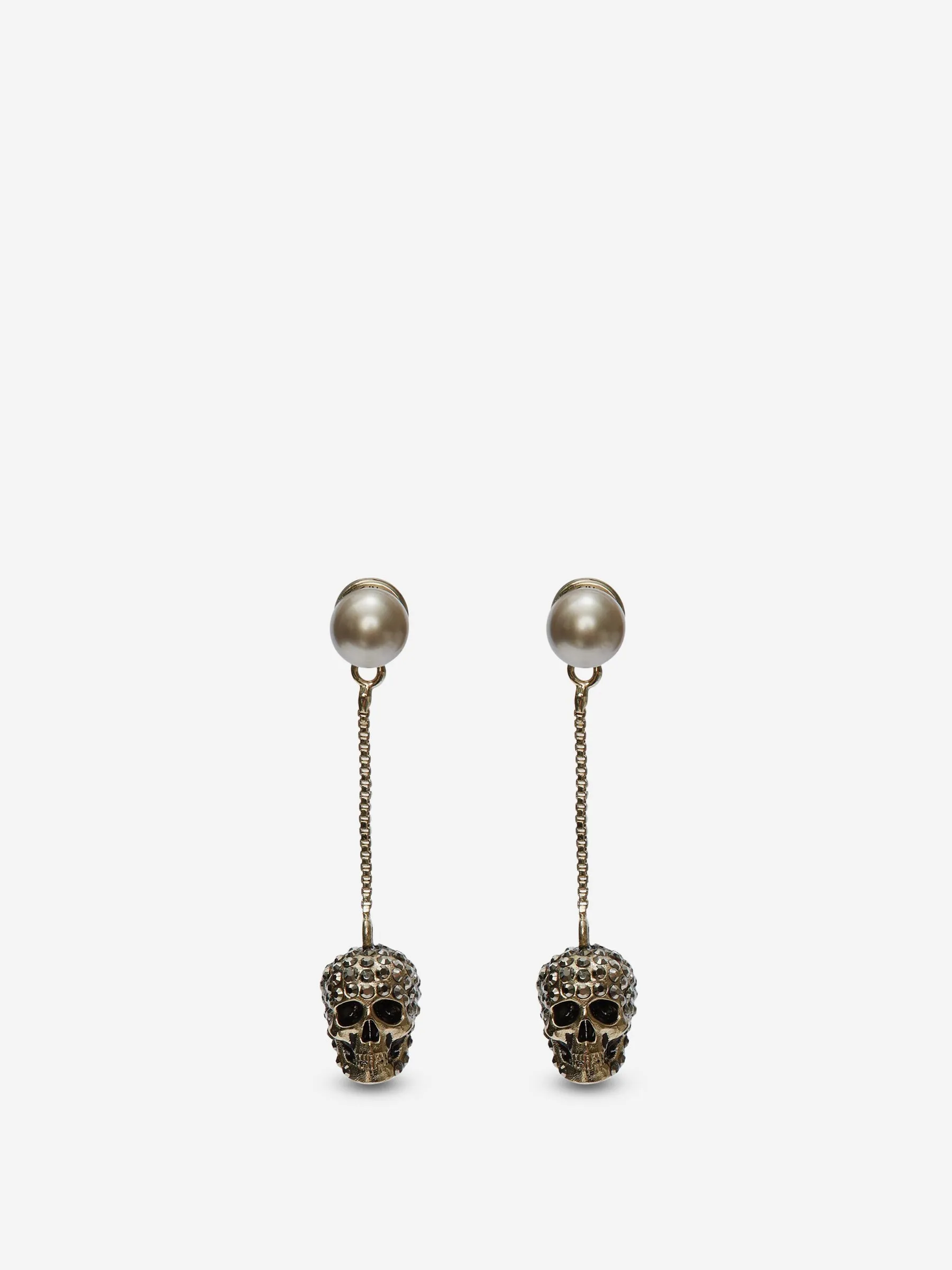 Alexander McQueen Pendientes Skull Chain