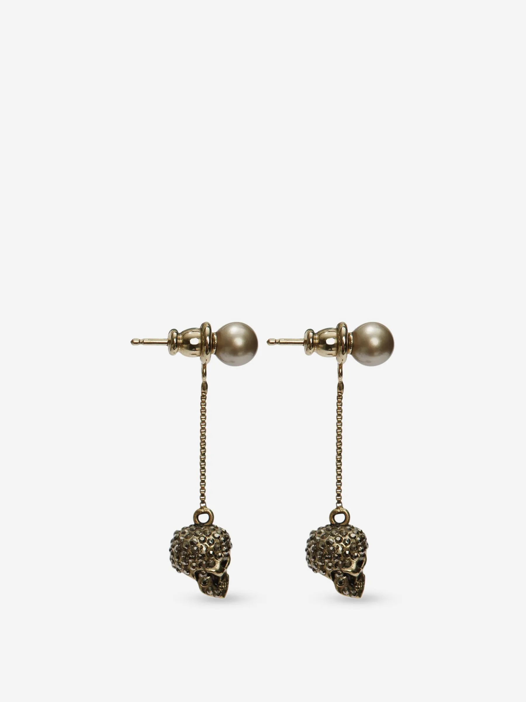 Alexander McQueen Pendientes Skull Chain