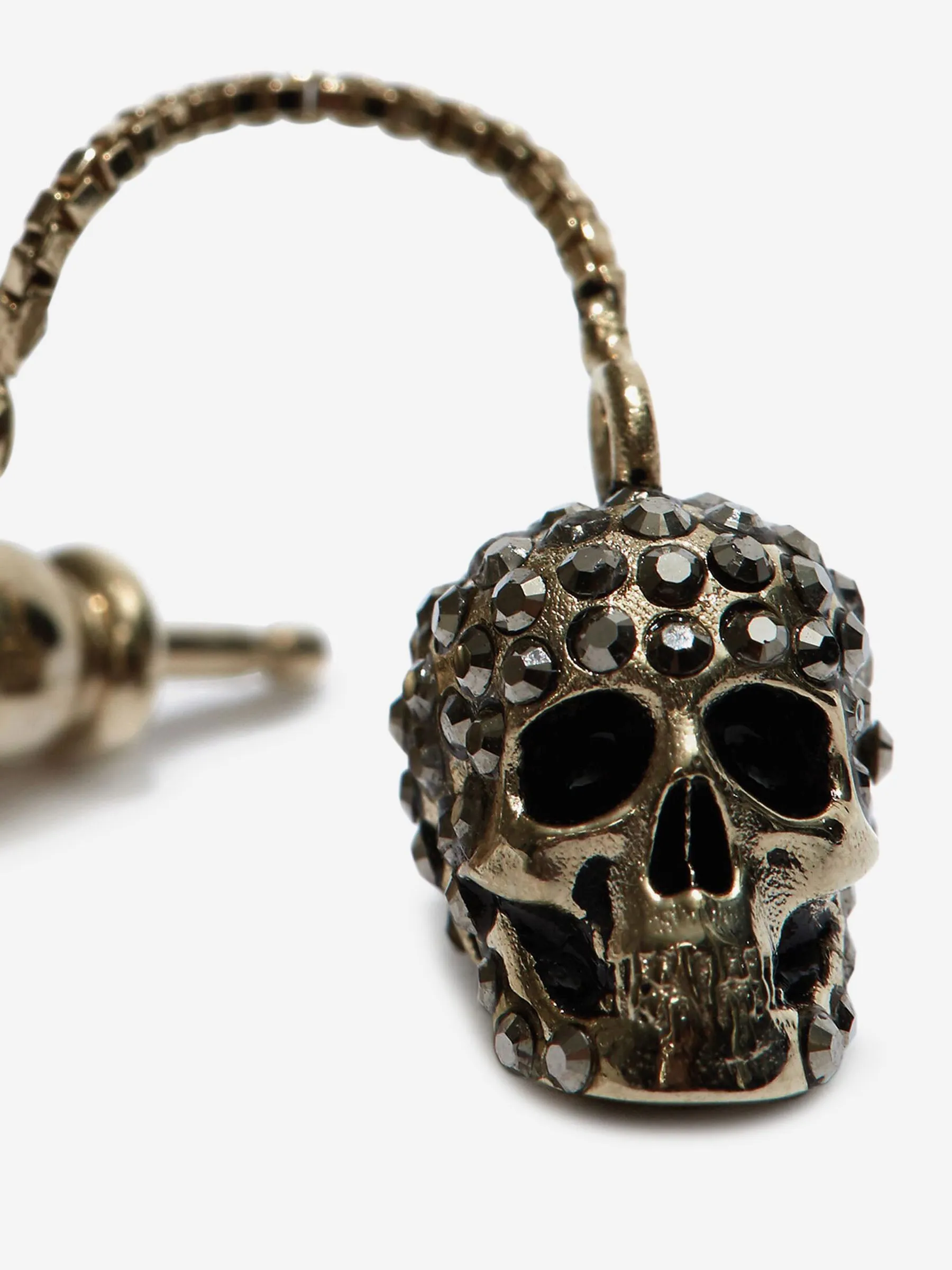 Alexander McQueen Pendientes Skull Chain