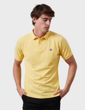 Altonadock Polo Amarillo de algodón para hombre