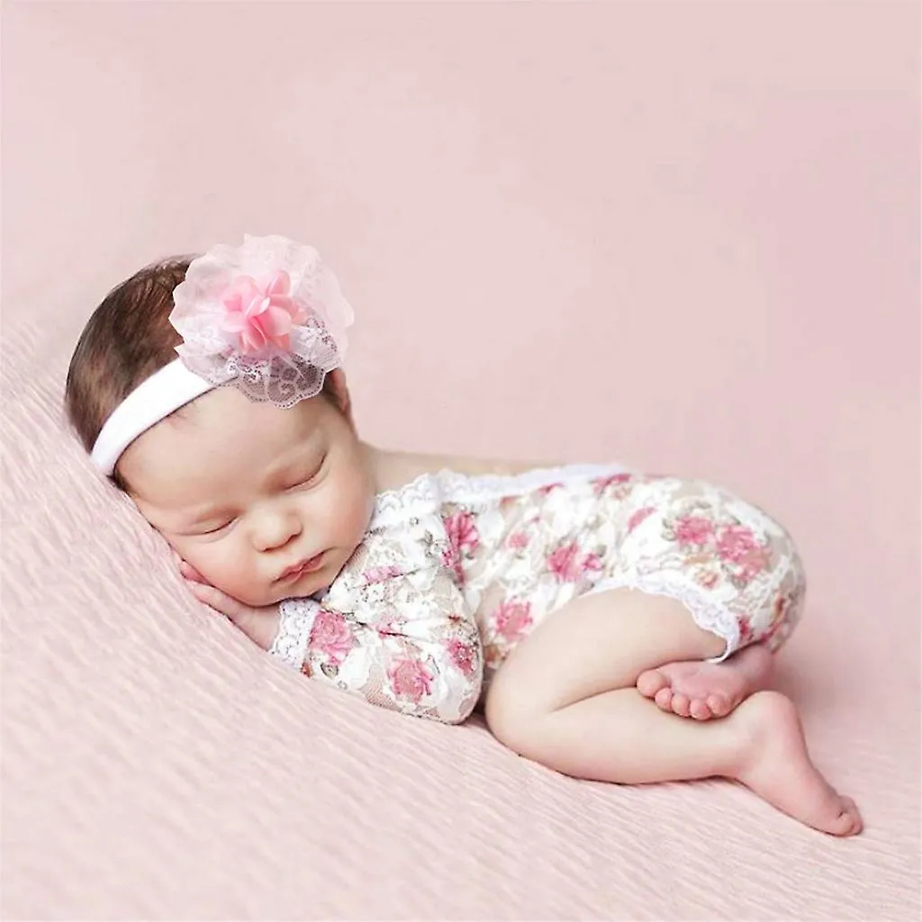 Baby Photography Props Outfit Lace Rompers Newborn Girl Photo Shoot Outfits