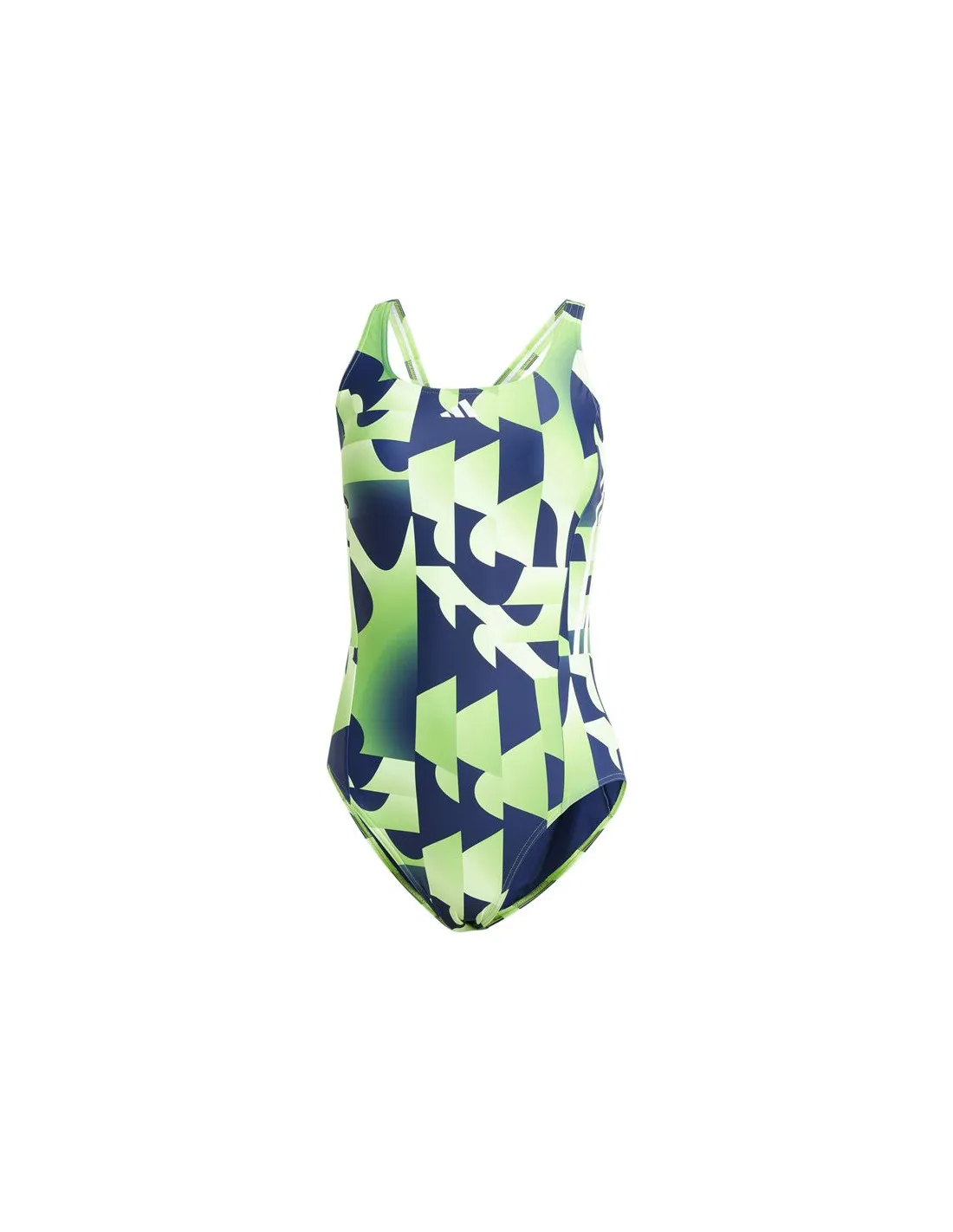 Bañador de Natación adidas Seas Graphic 3 Bandas Mujer Verde/Azul