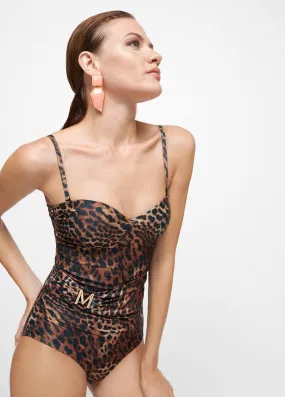 Bañador en estampado leopardo con cinturón Lola Casademunt