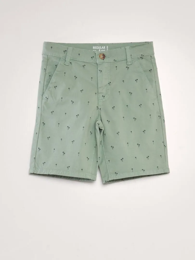 Bermudas tipo chino rectas - VERDE