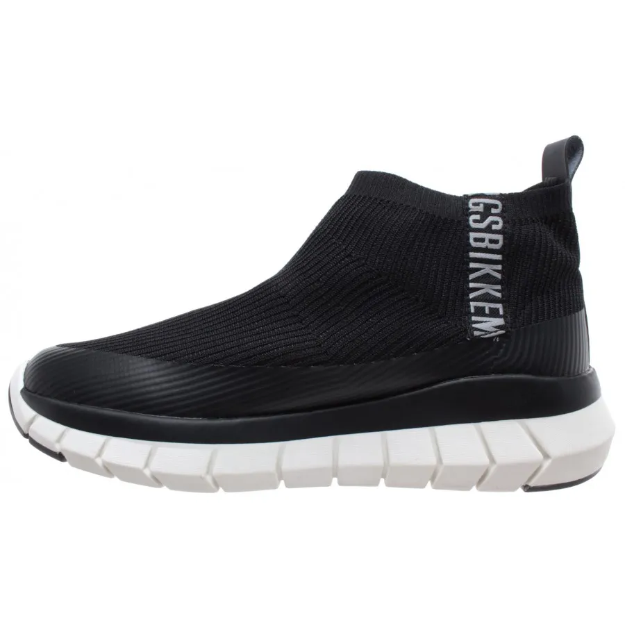 BIKKEMBERGS Zapatos Hombre Sneakers Slip On Fighter Low Shoe Fabric Tpu Black