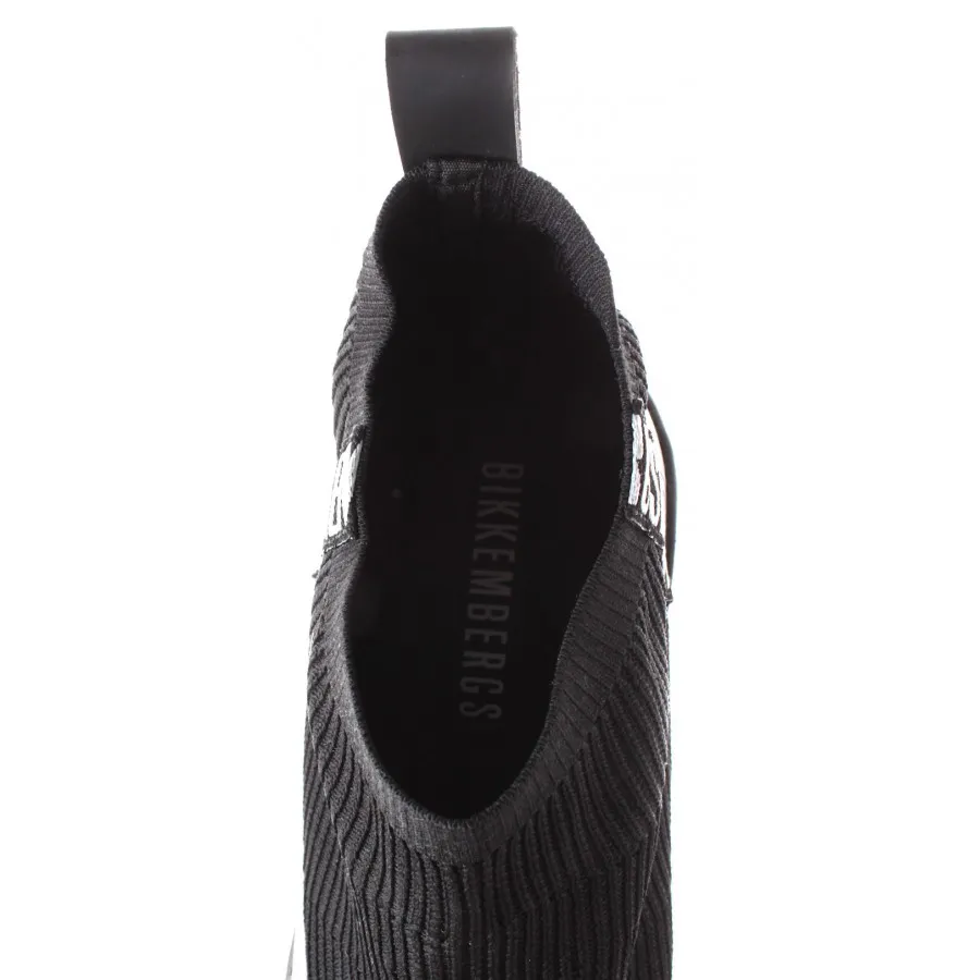 BIKKEMBERGS Zapatos Hombre Sneakers Slip On Fighter Low Shoe Fabric Tpu Black