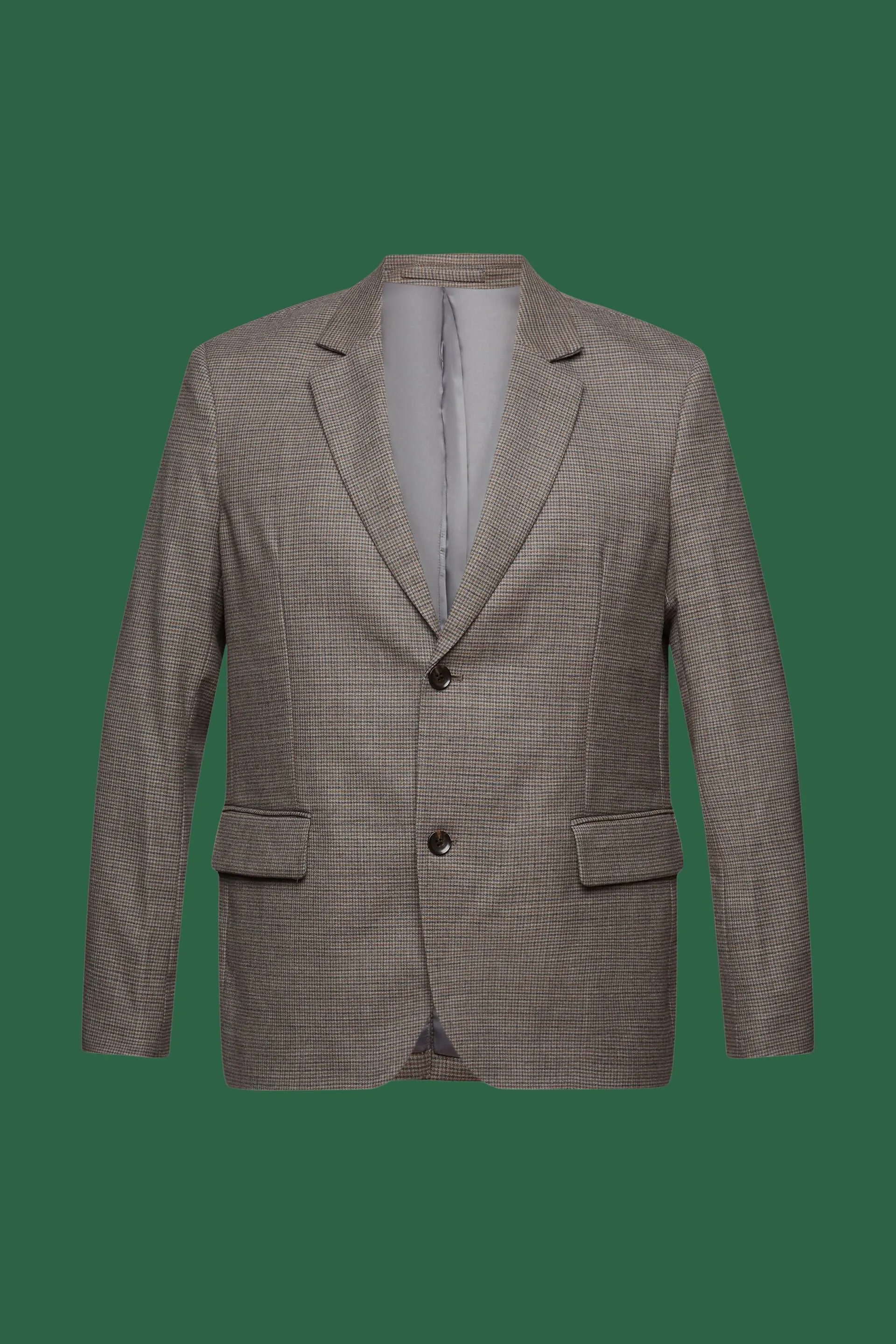 Blazer de lana con diseño de pata de gallo