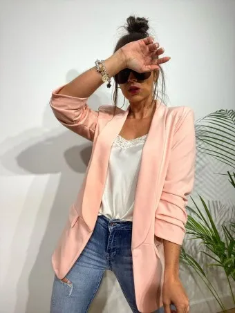 Blazer Frunces BIANCA Rosa Peach