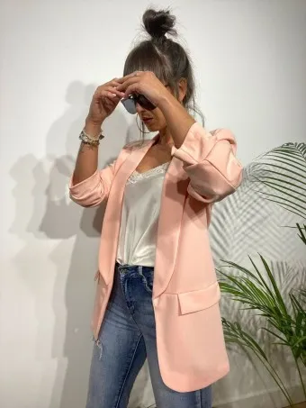 Blazer Frunces BIANCA Rosa Peach