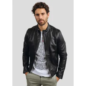 Blouson en cuir FAISS GREEN