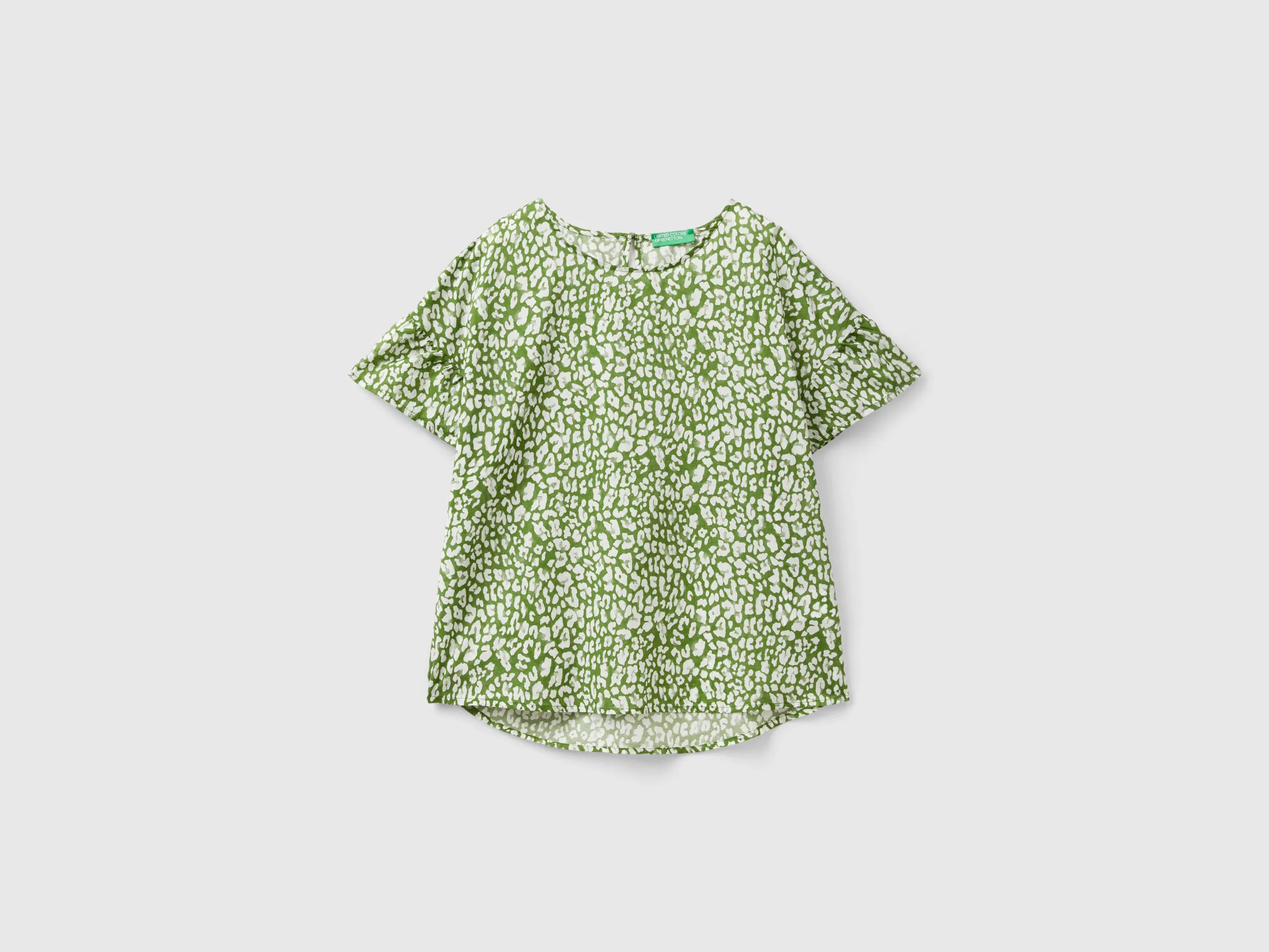 Blusa estampada de algodón ligero