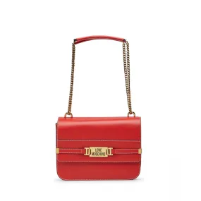 Bolsa Mujer De Hombro Bandolera LOVE MOSCHINO JC4236 Pu Rojo Cuero Sintético