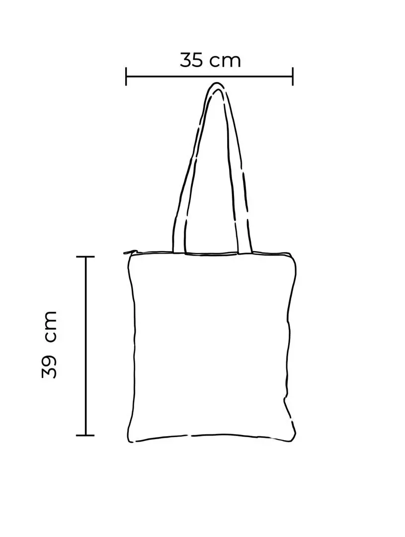 Bolso tote de tela reciclada con flores