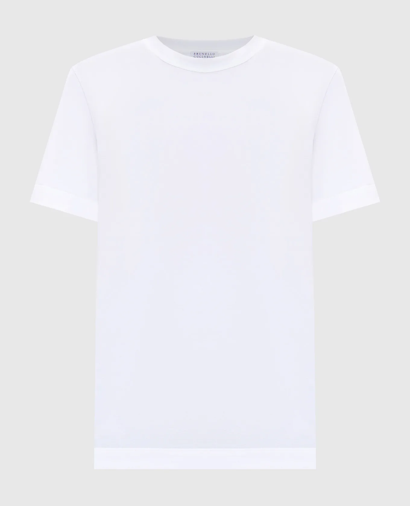 BRUNELLO CUCINELLI WHITE TSHIRT WITH MONIL LACE