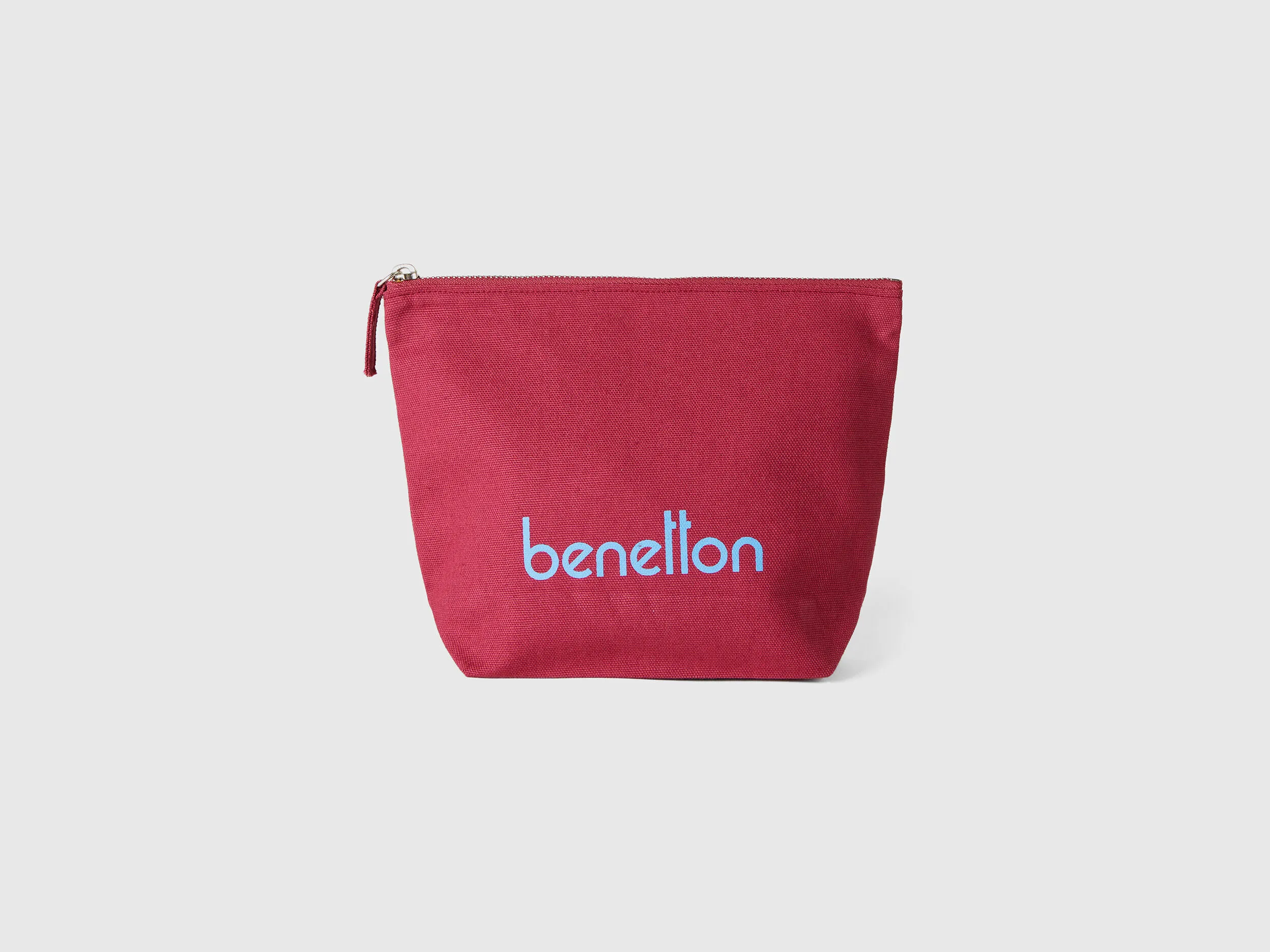 Burgundy clutch in pure cotton