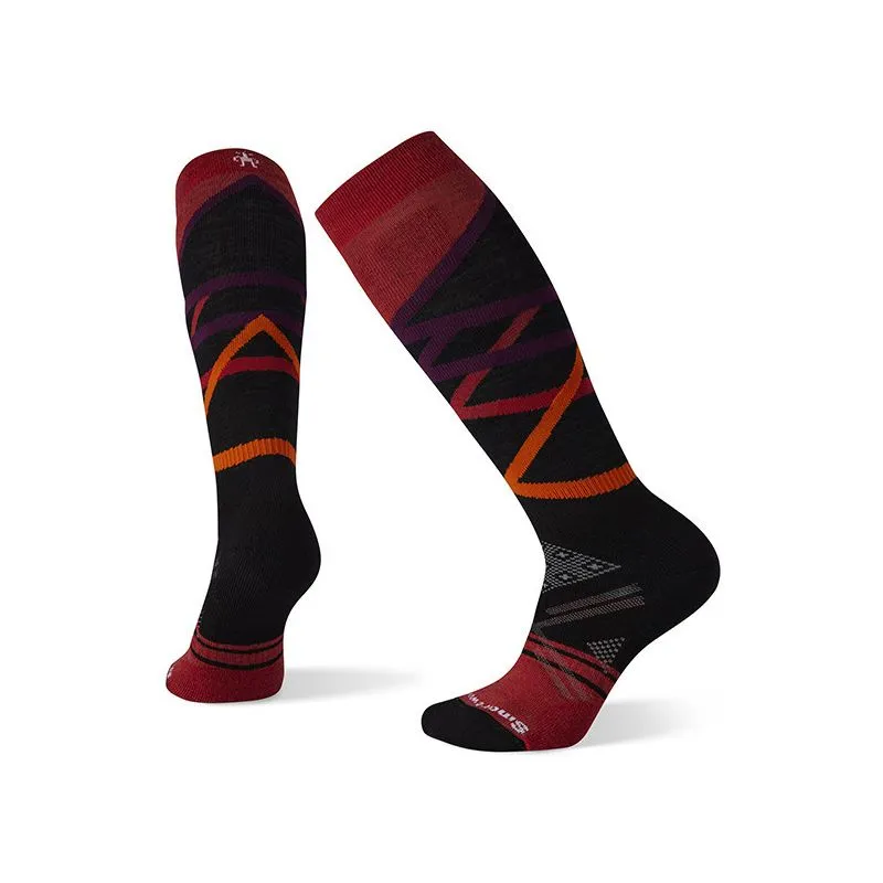 Calcetines de esquí para mujer Smartwool Full Cushion Trellis Pattern (Pomegranate)