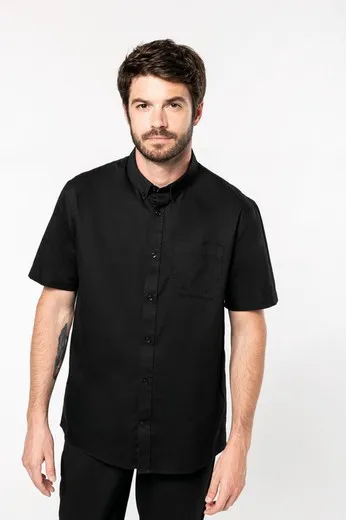 Camisa de algodón Ariana de manga corta para hombre