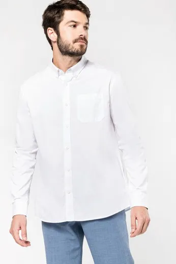 Camisa de algodón Nevada de manga larga para hombre