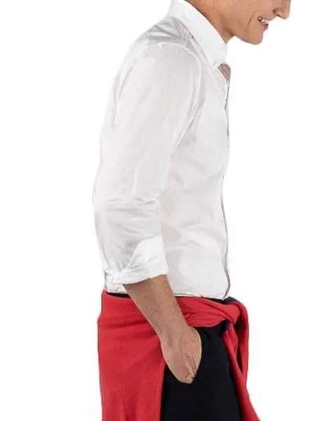 camisa el ganso classic blanco para hombre