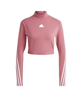 Camiseta adidas Top Future Icons Mock Neck 3 bandas mujer