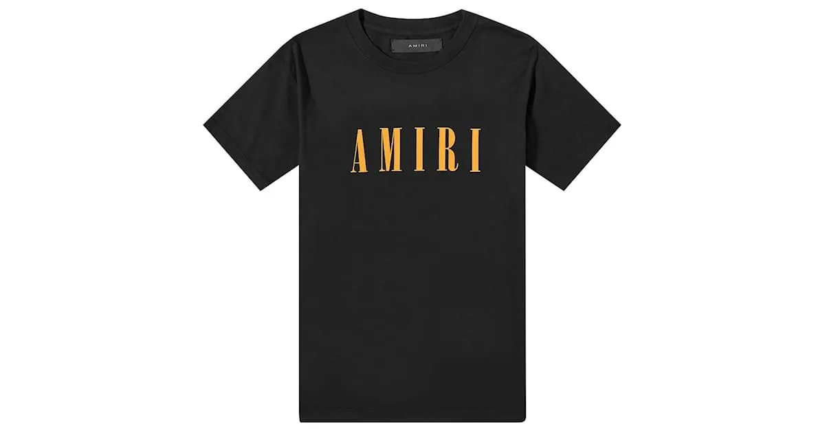 Camiseta AMIRI CORE LOGO Negro Naranja 