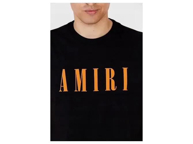 Camiseta AMIRI CORE LOGO Negro Naranja 