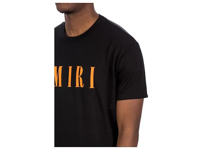 Camiseta AMIRI CORE LOGO Negro Naranja 