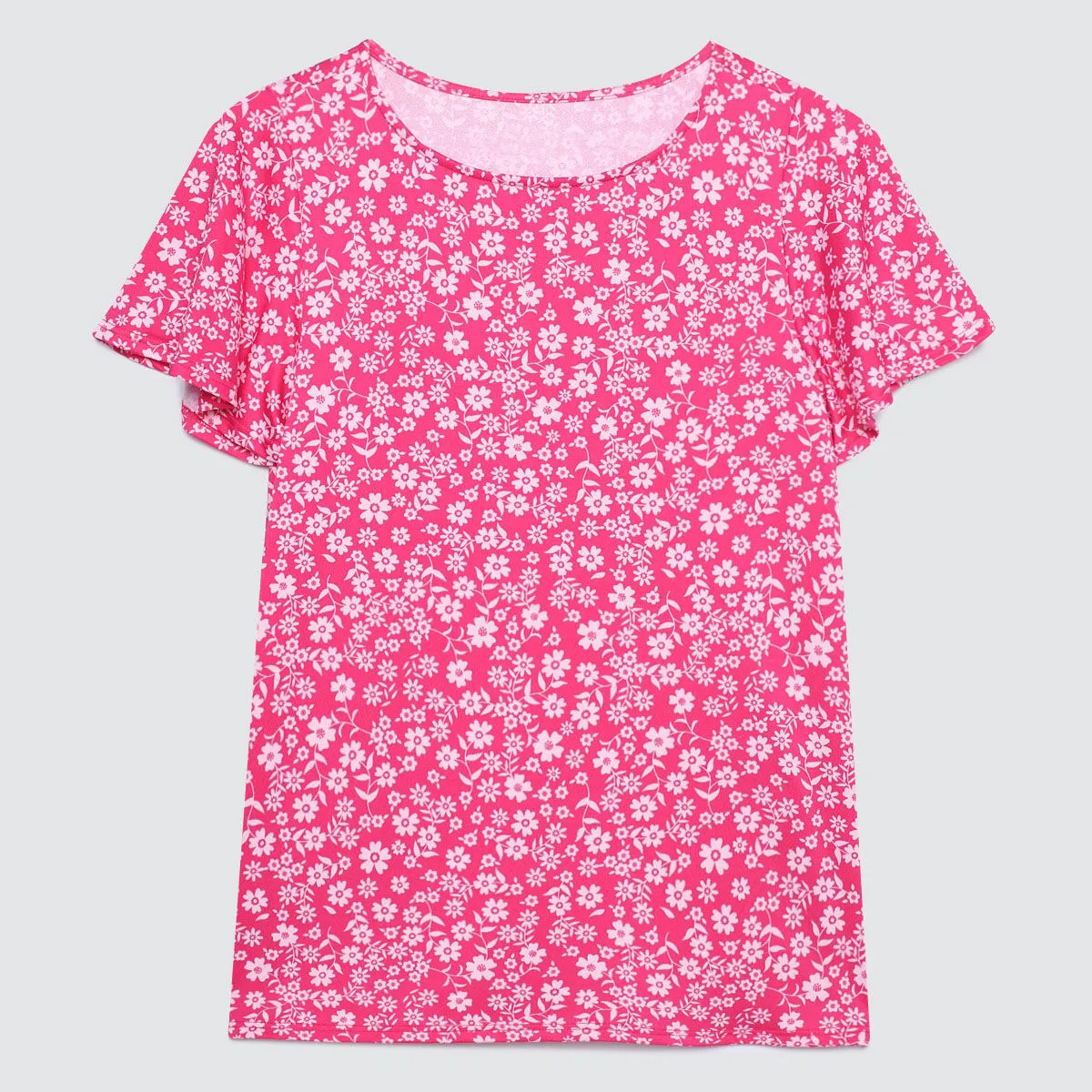 Camiseta Con Estampado De Flores