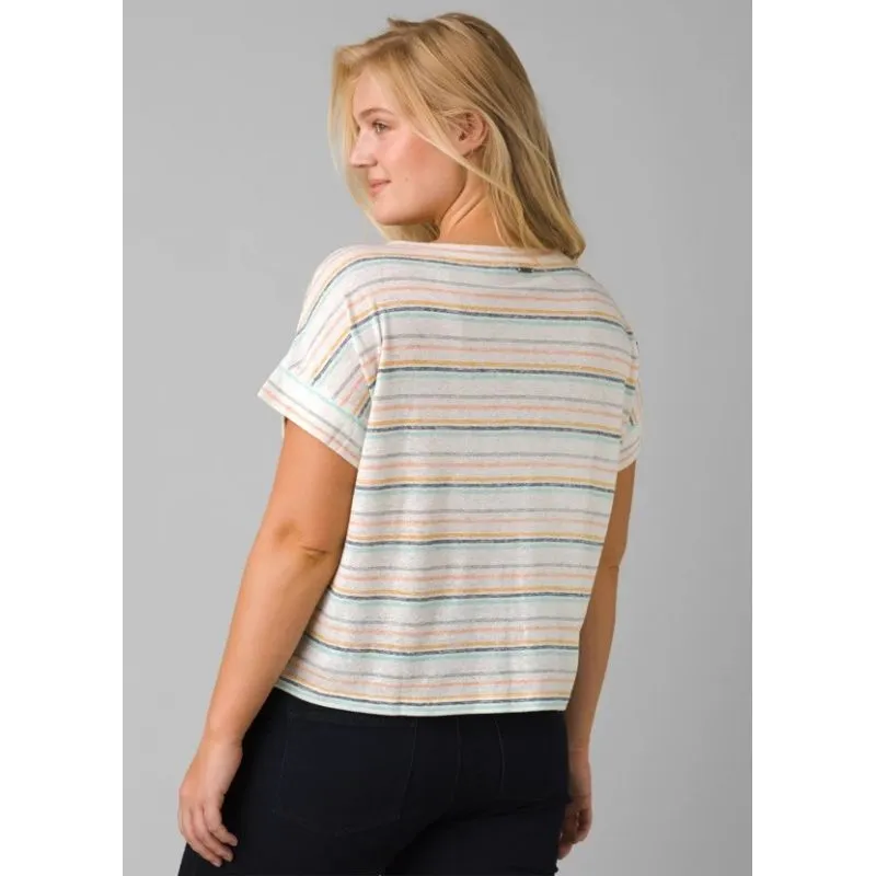 Camiseta de mujer Prana Vosky (Stone Stripe)