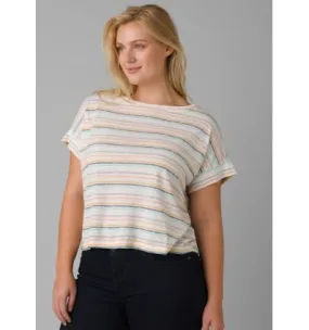 Camiseta de mujer Prana Vosky (Stone Stripe)