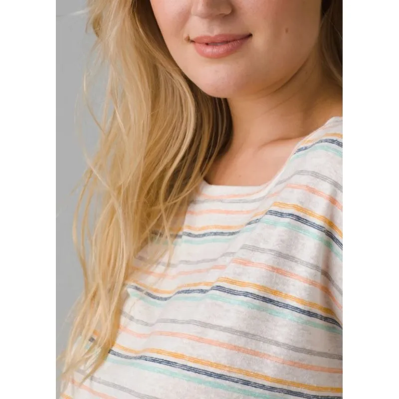 Camiseta de mujer Prana Vosky (Stone Stripe)