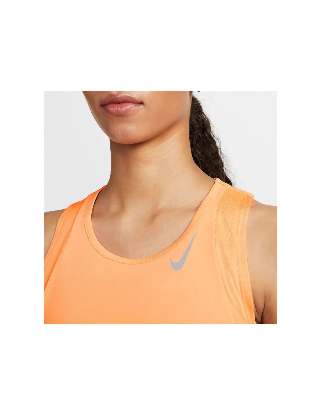 Camiseta de running Nike Dri-FIT Race Mujer Orange