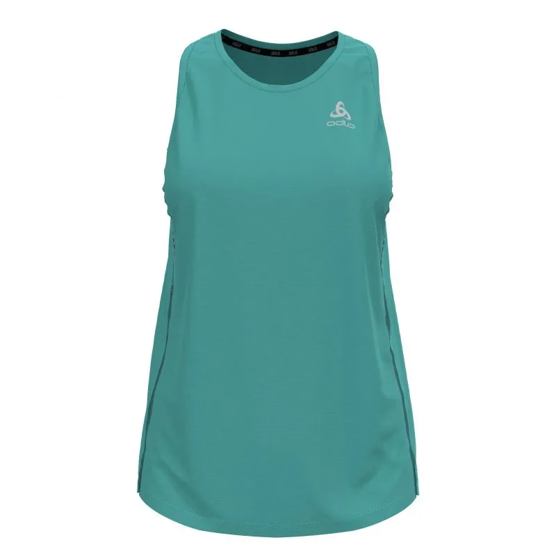 Camiseta de tirantes para correr Odlo Zeroweight Engineered Chill-Tec (jaded Melange) Mujer