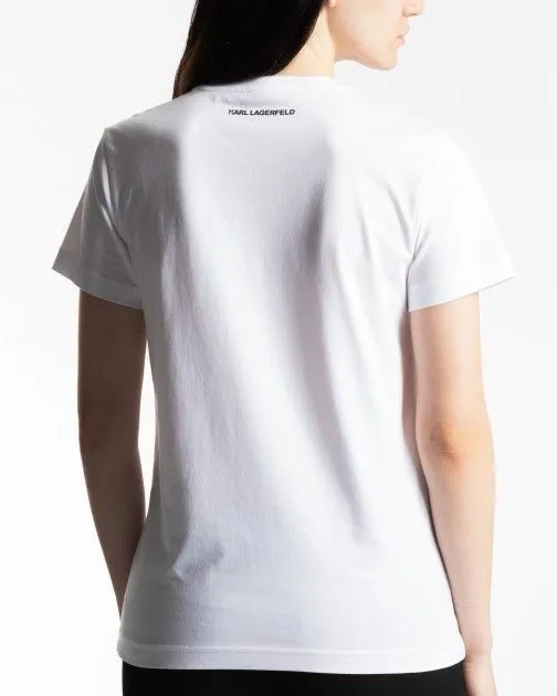 Camiseta Karl Lagerfeld 230W1770 Blanco