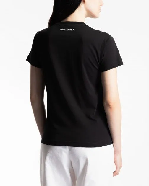 Camiseta Karl Lagerfeld 235W1771 Negro