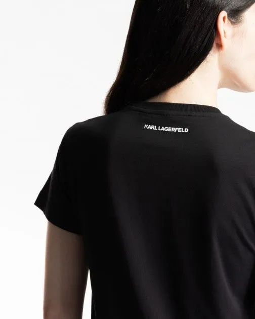 Camiseta Karl Lagerfeld 235W1771 Negro