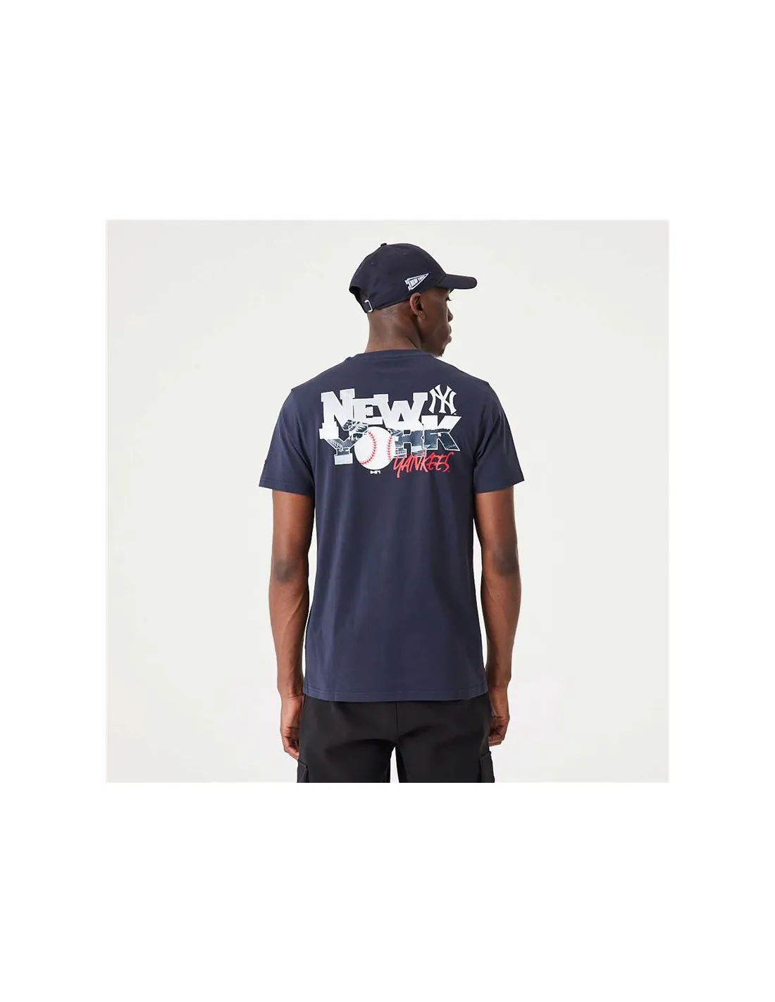 Camiseta New Era Graphic New York Yankees Azul Hombre