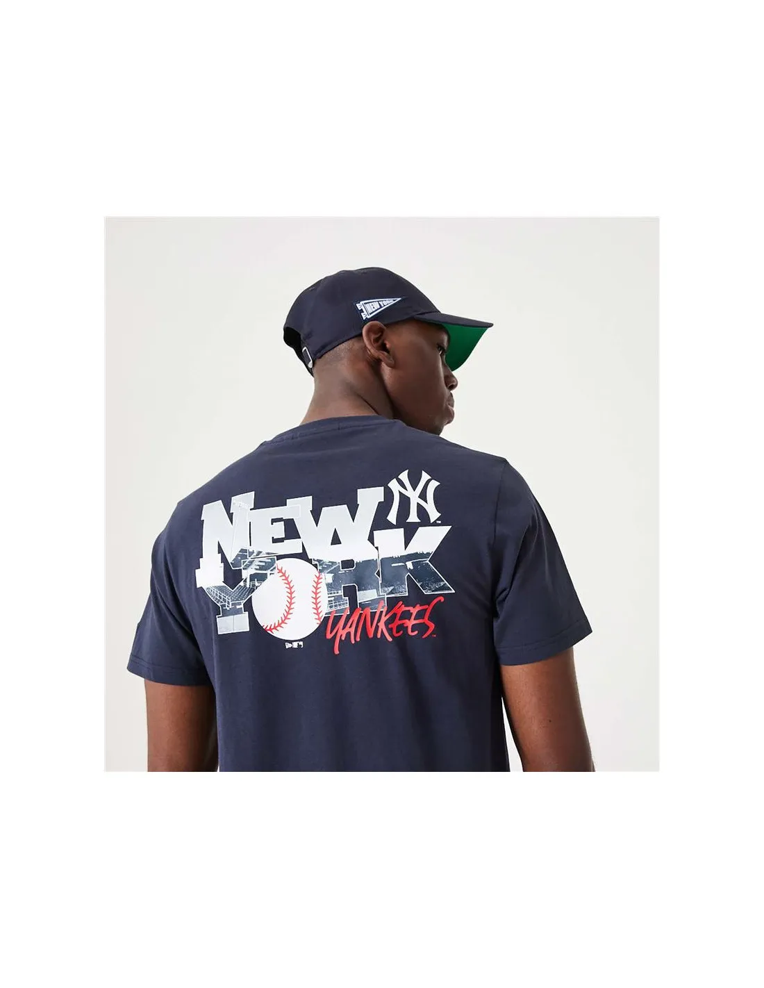 Camiseta New Era Graphic New York Yankees Azul Hombre