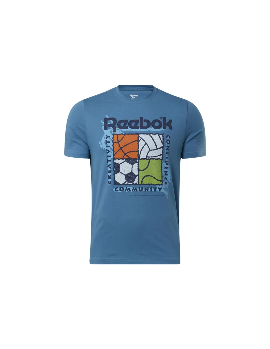 Camiseta Reebok GS Rec Center SS Hombre Azul