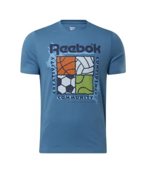 Camiseta Reebok GS Rec Center SS Hombre Azul