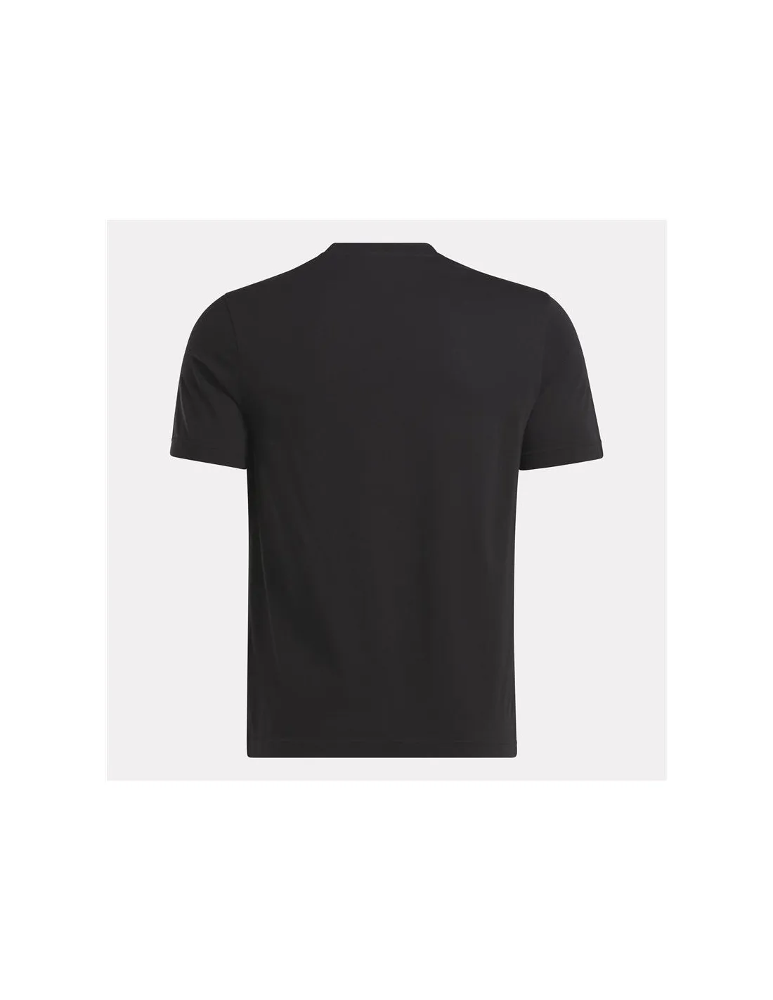 Camiseta Reebok Identity Big Stacked Logo Hombre Negro