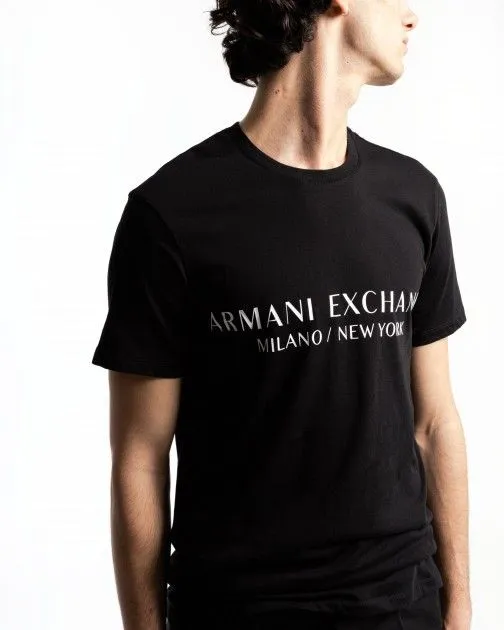 camiseta slim fit Armani Exchange 8NZT72 Z8H4Z Negro