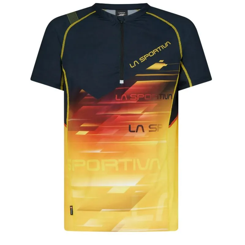 Camiseta trail/running La Sportiva Xcelerator (Negro/Amarillo) Hombre