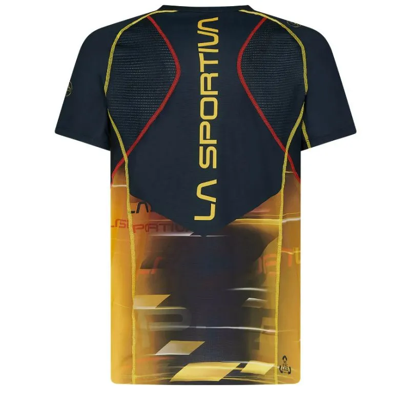 Camiseta trail/running La Sportiva Xcelerator (Negro/Amarillo) Hombre